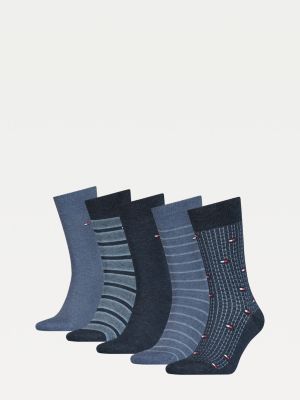 5er Pack Socken In Geschenkbox Blau Tommy Hilfiger