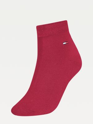 Fold-Over Socks | RED | Tommy Hilfiger