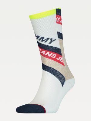 Logo Long Socks | WHITE | Tommy Hilfiger