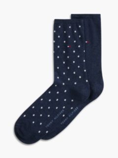 2-Pack Polka Dot Socks — Blue 1