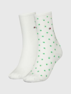 Classics 2er-Pack Hilfiger Weiß gepunktete Socken | | Tommy