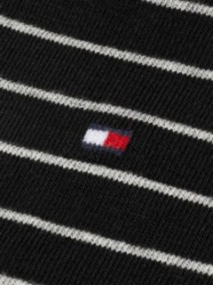 2-Pack Flag Embroidery Stripe Ankle Socks — Black 2