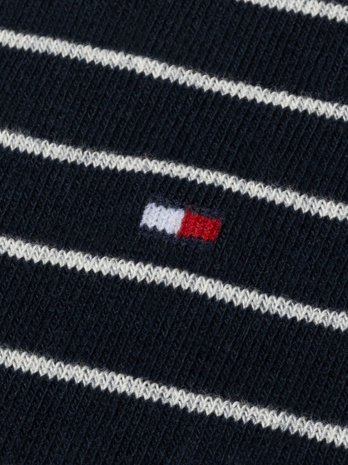 2-Pack Flag Embroidery Stripe Ankle Socks — Blue
