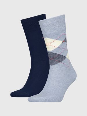 2-Pack Classics | Socks Argyle Blue | Hilfiger Tommy