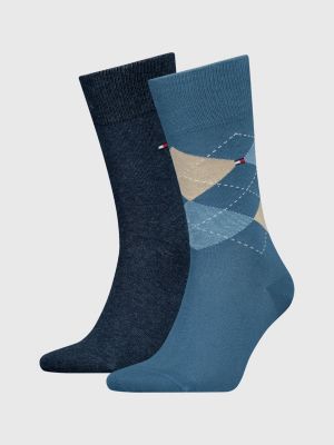 Tommy Hilfiger - Coffret cadeau avec 5 paires de chaussettes à motif grain  - Noir multicolore