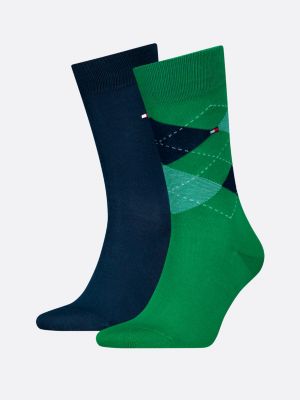 Check Socks | Green | Tommy Hilfiger