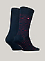 2-Pack Stripe Socks | Blue | Tommy Hilfiger