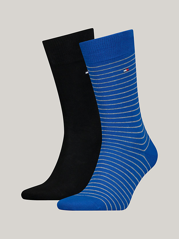 2-Pack Classics Stripe Socks | Blue | Tommy Hilfiger