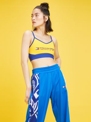 yellow tommy hilfiger sports bra