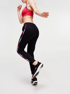 tommy hilfiger logo tape joggers