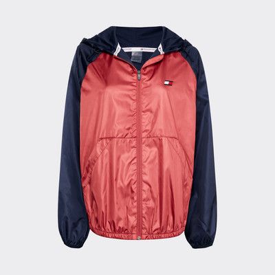 red windbreaker tommy hilfiger