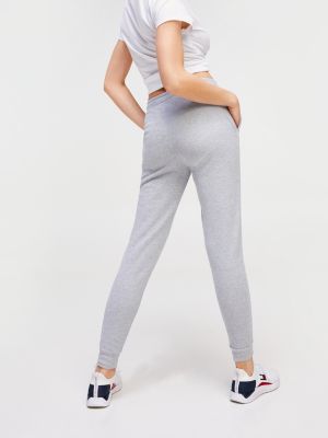 tommy hilfiger logo jogging bottoms grey