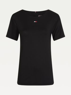 Sport Crew Neck T-Shirt | BLACK | Tommy 