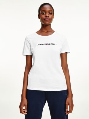 Sport T-shirt met graphic | WIT | Tommy Hilfiger