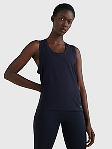 Donna Abbigliamento da T-shirt e top da Camicie CamiciaTommy Hilfiger in Cotone di colore Blu 