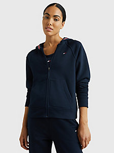 blue sport tape relaxed fit hoody for women tommy hilfiger