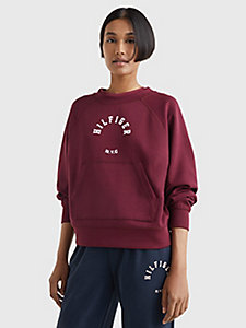 Tommy Hilfiger Dames Sport Sport sweatshirt met herhalend logo & Badmode Sportmode Sportshirts 
