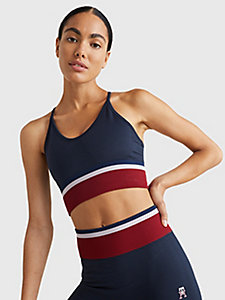 blue sport low support seamless bra for women tommy hilfiger