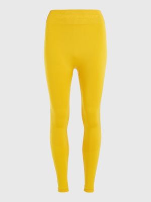 Sport FullLength Shiny Seamless Leggings YELLOW Tommy Hilfiger