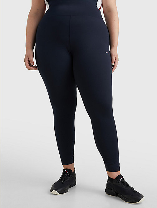 blue curve sport 7/8 leggings for women tommy hilfiger