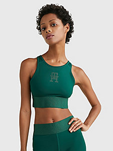 green sport th cool medium support bra for women tommy hilfiger