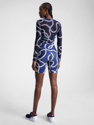 Sport Long Sleeve Mesh Top BLUE Tommy Hilfiger