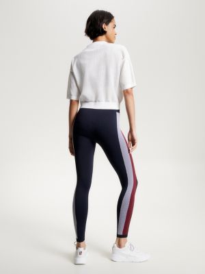 white sport relaxed fit halbarm-poloshirt für damen - tommy hilfiger