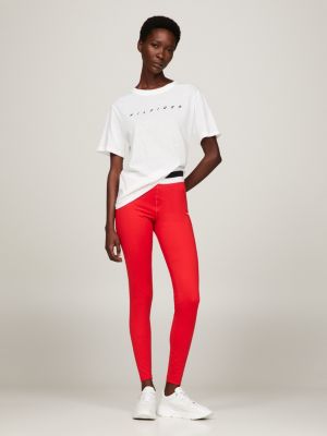 Tommy hilfiger red store leggings