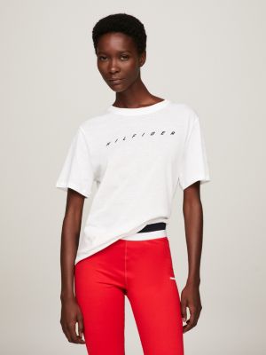 Tommy hilfiger women's deals white t shirt