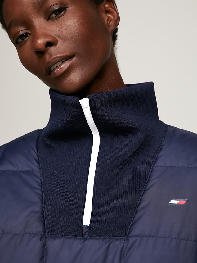 blue kurtka o luźnym kroju sport essential dla kobiety - tommy hilfiger