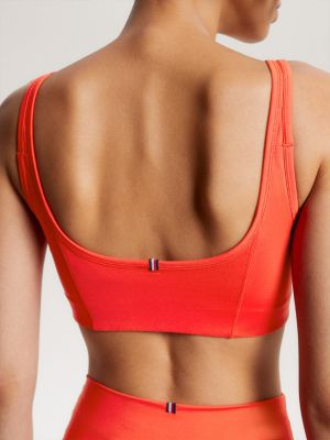 Sport Essential Low Support Skinny Fit Bra, Orange