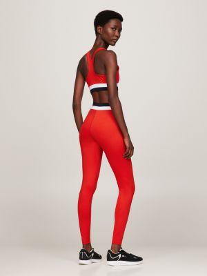 Sport Skinny Fit Leggings mit voller Länge, Orange