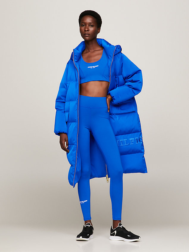 blue sport essential skinny full length leggings for women tommy hilfiger