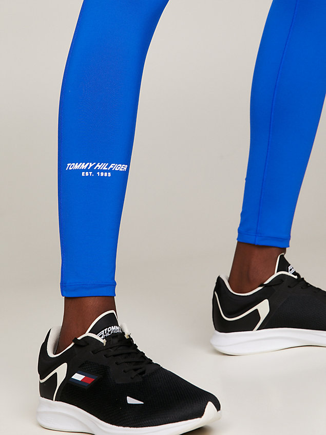 blue sport essential lange skinny fit leggings für damen - tommy hilfiger