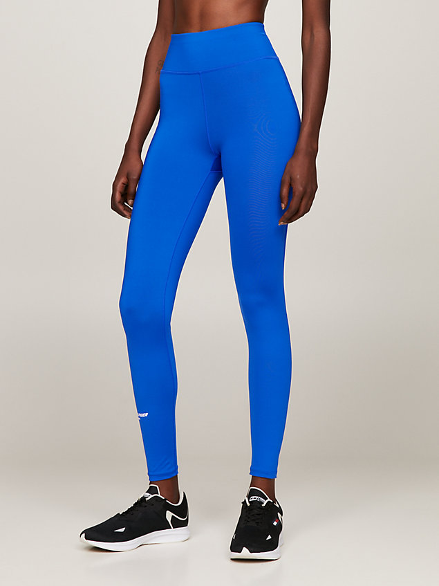leggings sport essential lunghi skinny fit blue da donna tommy hilfiger