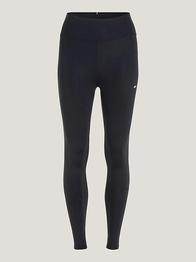 leggings deportivos essential largos black de mujer tommy hilfiger