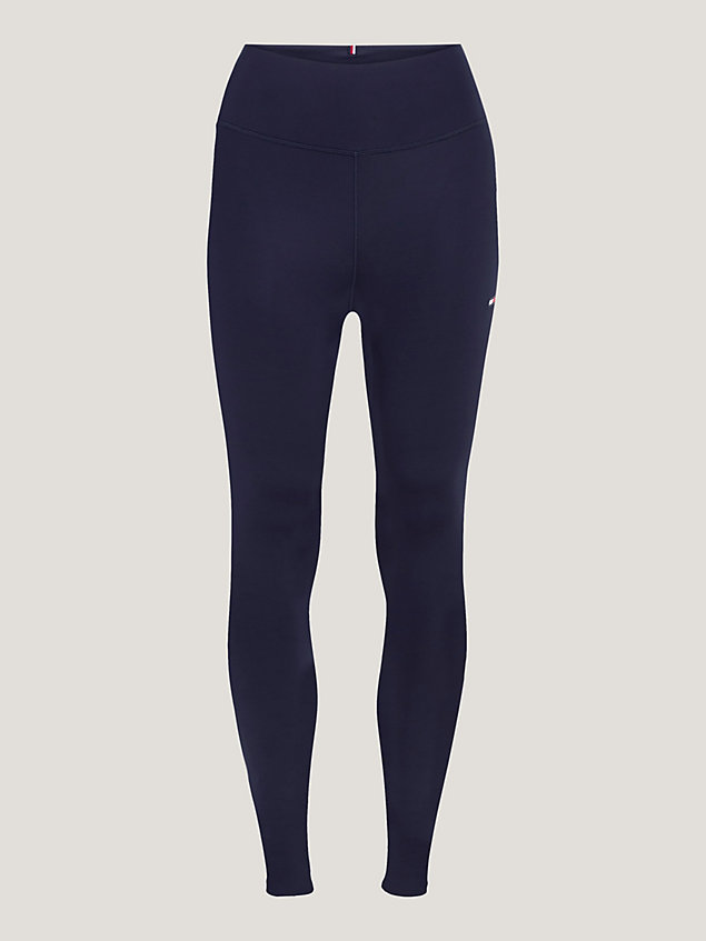 legging sport skinny long essential blue pour femmes tommy hilfiger