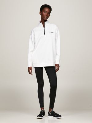 Sweat Tommy Hilfiger Femme emblématique à Logo Blanc