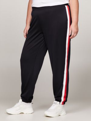 Tommy Hilfiger Women's Sport Logo Joggers Black 10S | Black