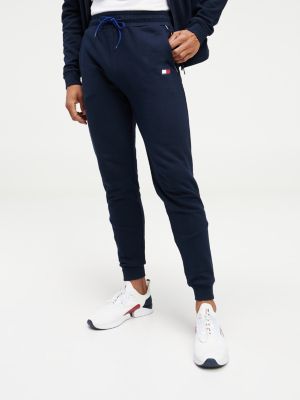 Tape Logo Tapered Fleece Joggers | BLUE 