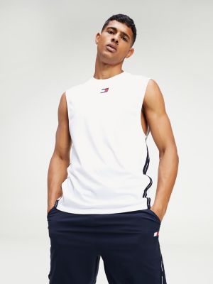 Tape Detail Tank Top | WHITE | Tommy 