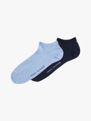 pack de 2 pares de calcetines cortos blue de hombres tommy hilfiger