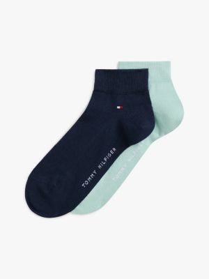 2 pack calzini alla caviglia con bandierina green da uomini tommy hilfiger