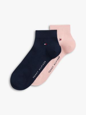 2 pack calzini alla caviglia con bandierina pink da uomini tommy hilfiger
