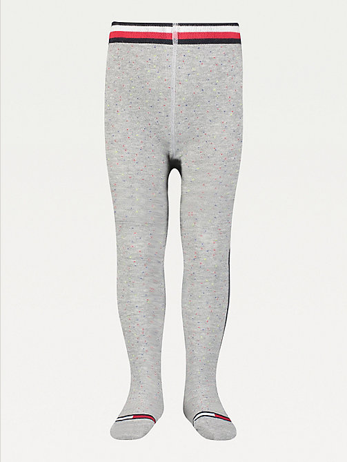 grey cotton tights for unisex tommy hilfiger