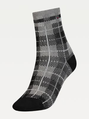 Lage geruite sokken | ZWART | Tommy Hilfiger