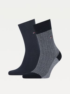 2-Pack Herringbone Neppy Socks | BLUE | Tommy Hilfiger