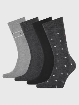 4Pack Classic Socks Gift Box BLACK Tommy Hilfiger