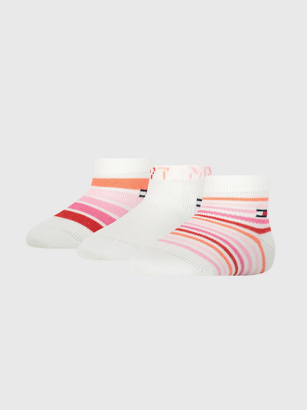 PINK COMBO 3-Pack Socks Gift Box for newborn TOMMY HILFIGER