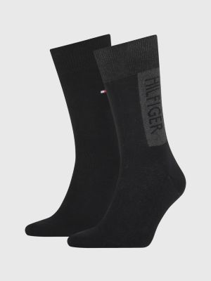 2-Pack Logo Block Socks | BLACK | Tommy Hilfiger